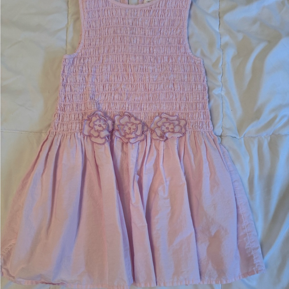 Zara Light Pink Smocked Dress